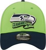 Men's Seattle Seahawks New Era Action Green/Navy 2022 Sideline 39THIRTY Flex Hat - Pro Jersey Sports