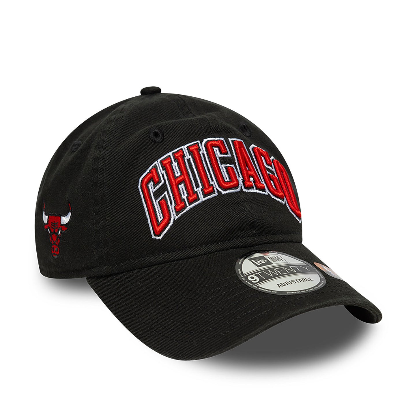 Chicago Bulls NBA Black New Era Statement Edition 9TWENTY Adjustable Hat