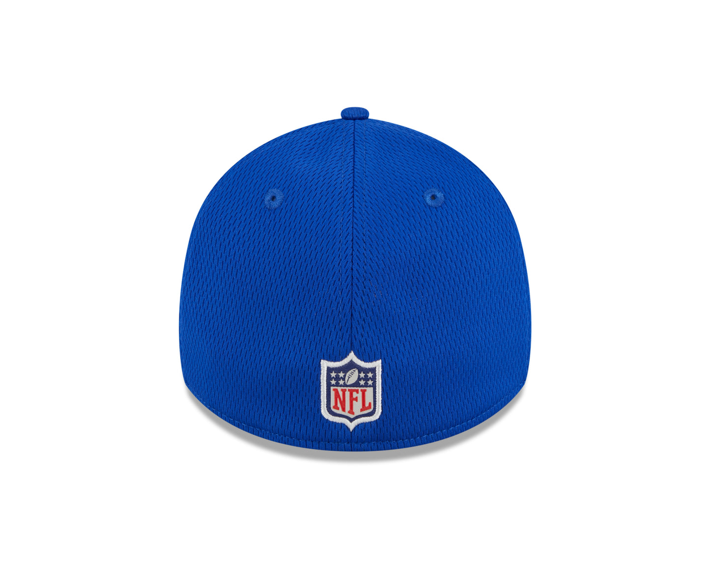 Men's Buffalo Bills New Era NFL 2023 Training Camp Royal Blue Primary Logo 39THIRTY Flex Fit Hat
