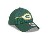 Men's Green Bay Packers New Era NFL 2023 Training Camp Green Primary Logo 39THIRTY Flex Fit Hat - Pro Jersey Sports