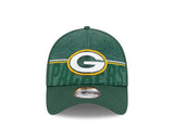 Men's Green Bay Packers New Era NFL 2023 Training Camp Green Primary Logo 39THIRTY Flex Fit Hat - Pro Jersey Sports