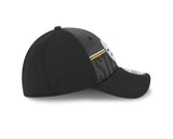 Men's Pittsburgh Steelers New Era NFL 2023 Training Camp Black Primary Logo 39THIRTY Flex Fit Hat - Pro Jersey Sports