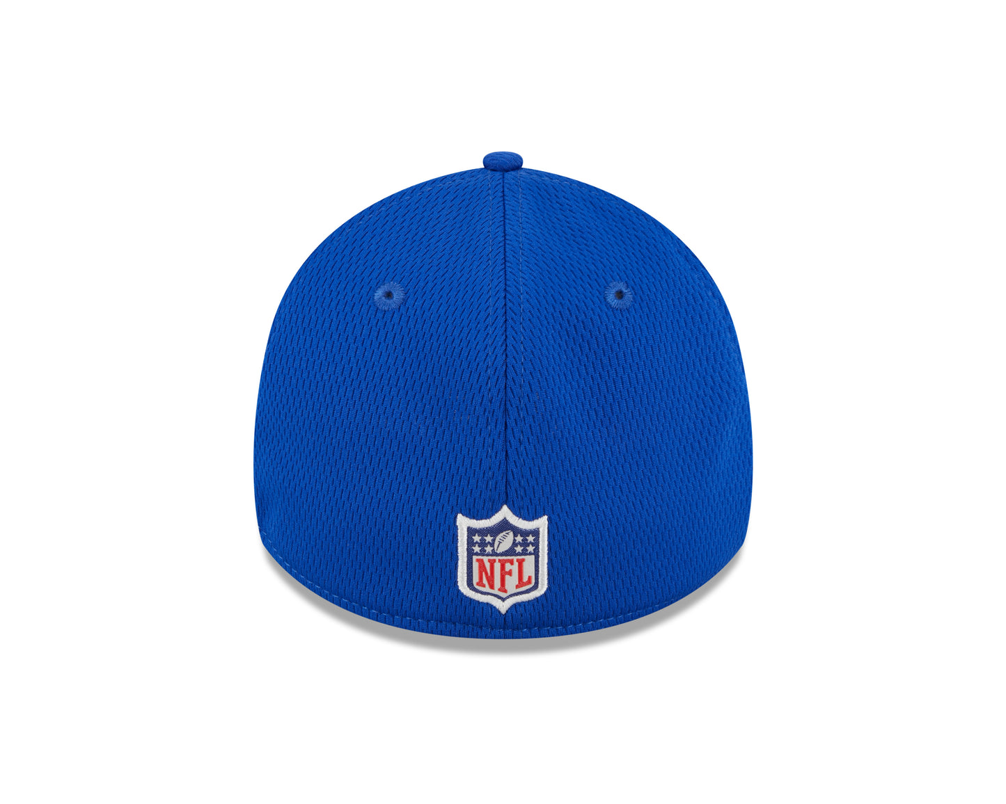 Men's New York Giants New Era NFL 2023 Training Camp Royal Primary Logo 39THIRTY Flex Fit Hat