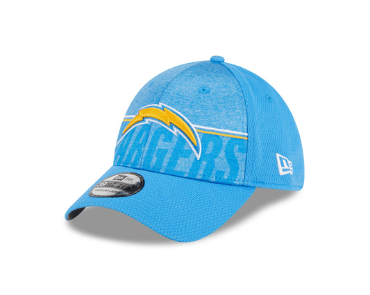 Men's Los Angeles Chargers New Era NFL 2023 Training Camp Blue Primary Logo 39THIRTY Flex Fit Hat
