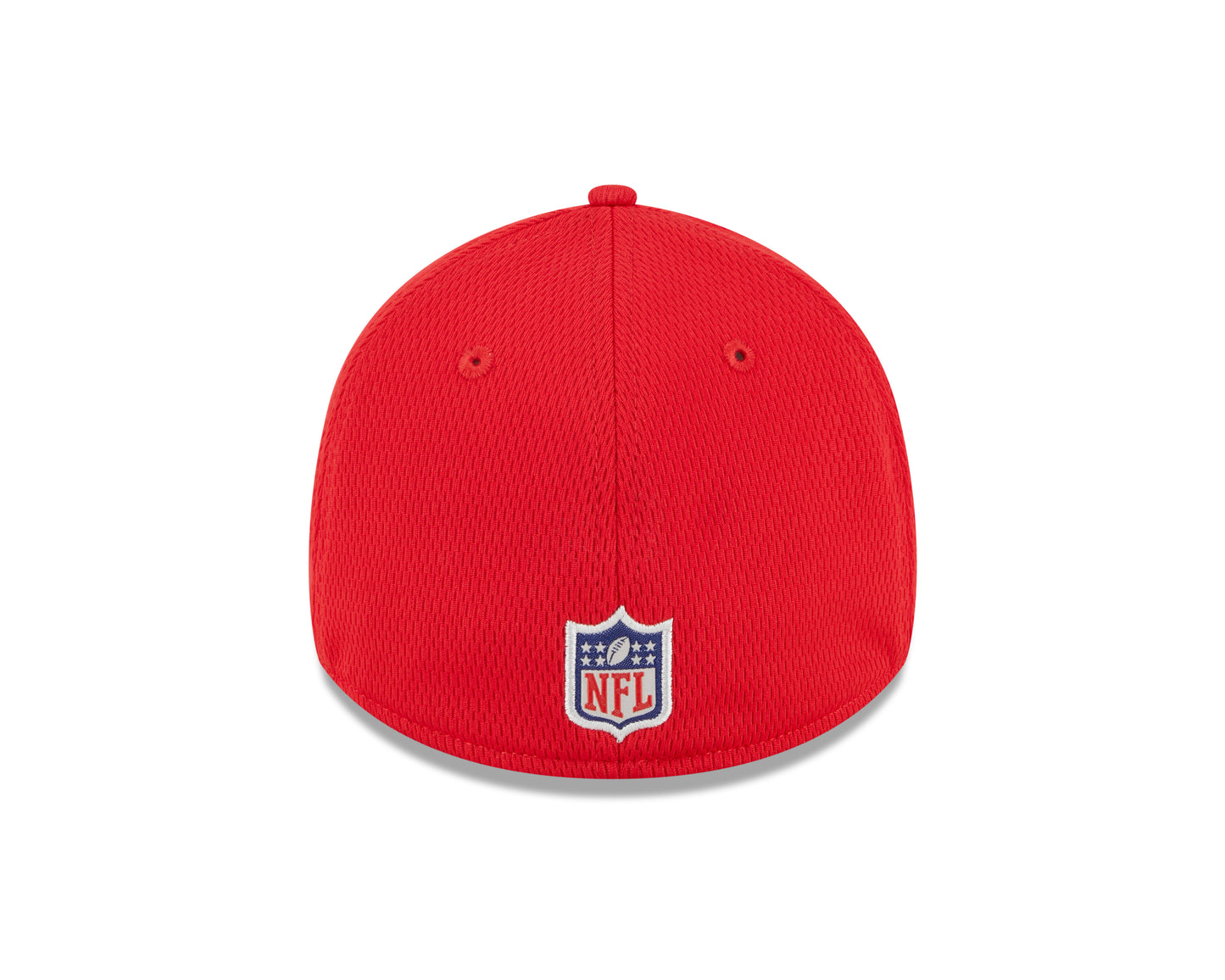 Men's Kansas City Chiefs New Era NFL 2023 Training Camp Red Primary Logo 39THIRTY Flex Fit Hat