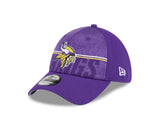 Men's Minnesota Vikings New Era NFL 2023 Training Camp Purple Primary Logo 39THIRTY Flex Fit Hat - Pro Jersey Sports