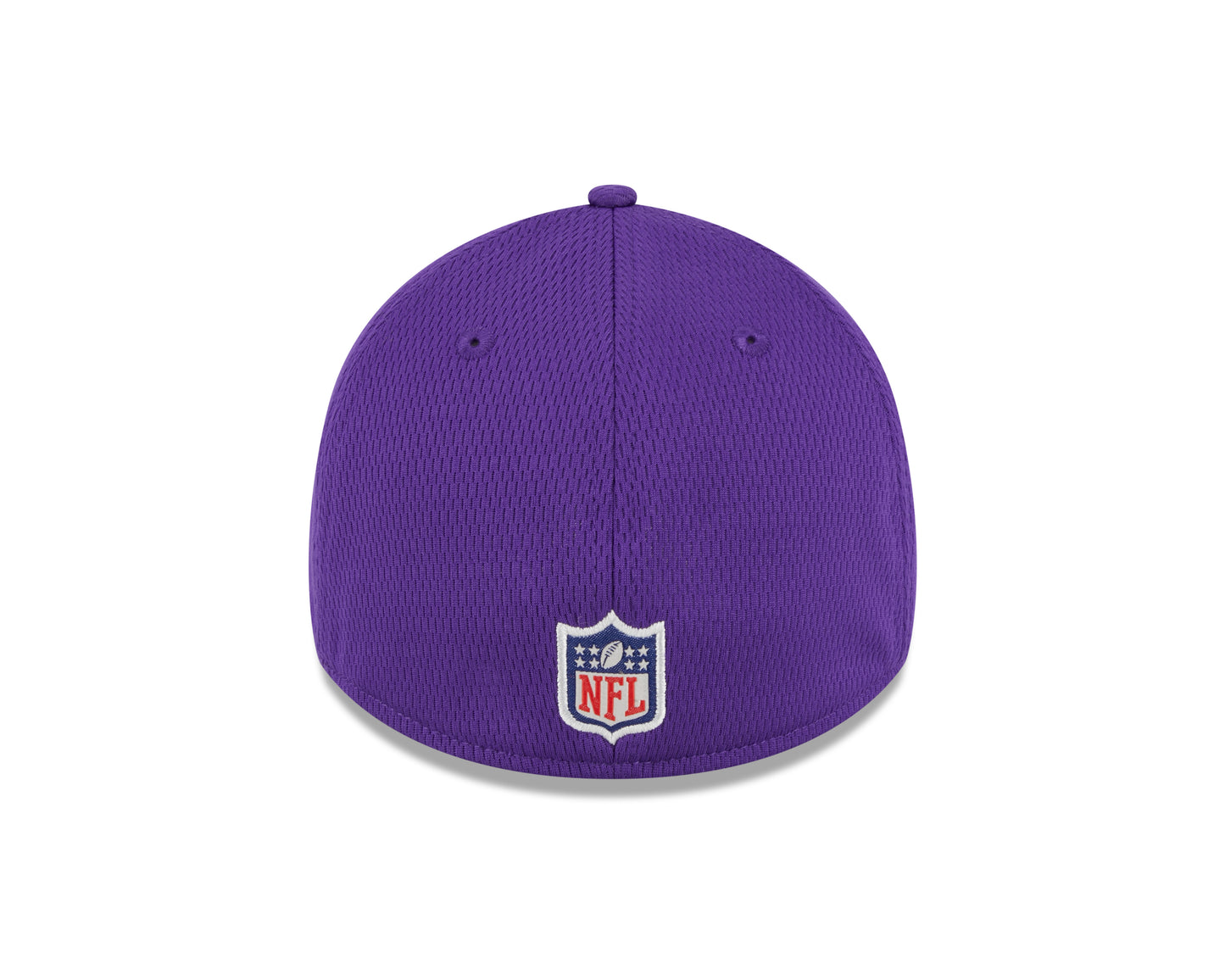 Men's Minnesota Vikings New Era NFL 2023 Training Camp Purple Primary Logo 39THIRTY Flex Fit Hat