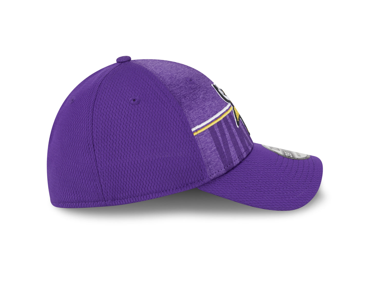 Men's Minnesota Vikings New Era NFL 2023 Training Camp Purple Primary Logo 39THIRTY Flex Fit Hat