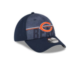 Men's Chicago Bears New Era NFL 2023 Training Camp Navy Primary Logo 39THIRTY Flex Fit Hat - Pro Jersey Sports