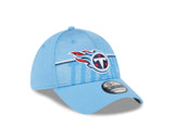 Men's Tennessee Titans New Era NFL 2023 Training Camp Blue Primary Logo 39THIRTY Flex Fit Hat - Pro Jersey Sports