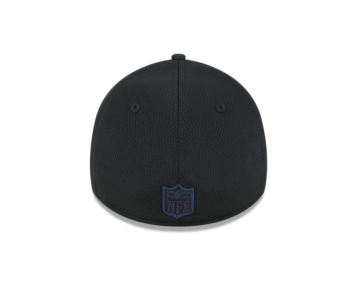 Men's Chicago Bears New Era NFL 2023 Training Camp Black Alternate Logo 39THIRTY Flex Fit Hat