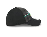 Men's Philadelphia Eagles New Era NFL 2023 Training Camp Black Throwback Logo 39THIRTY Flex Fit Hat - Pro Jersey Sports