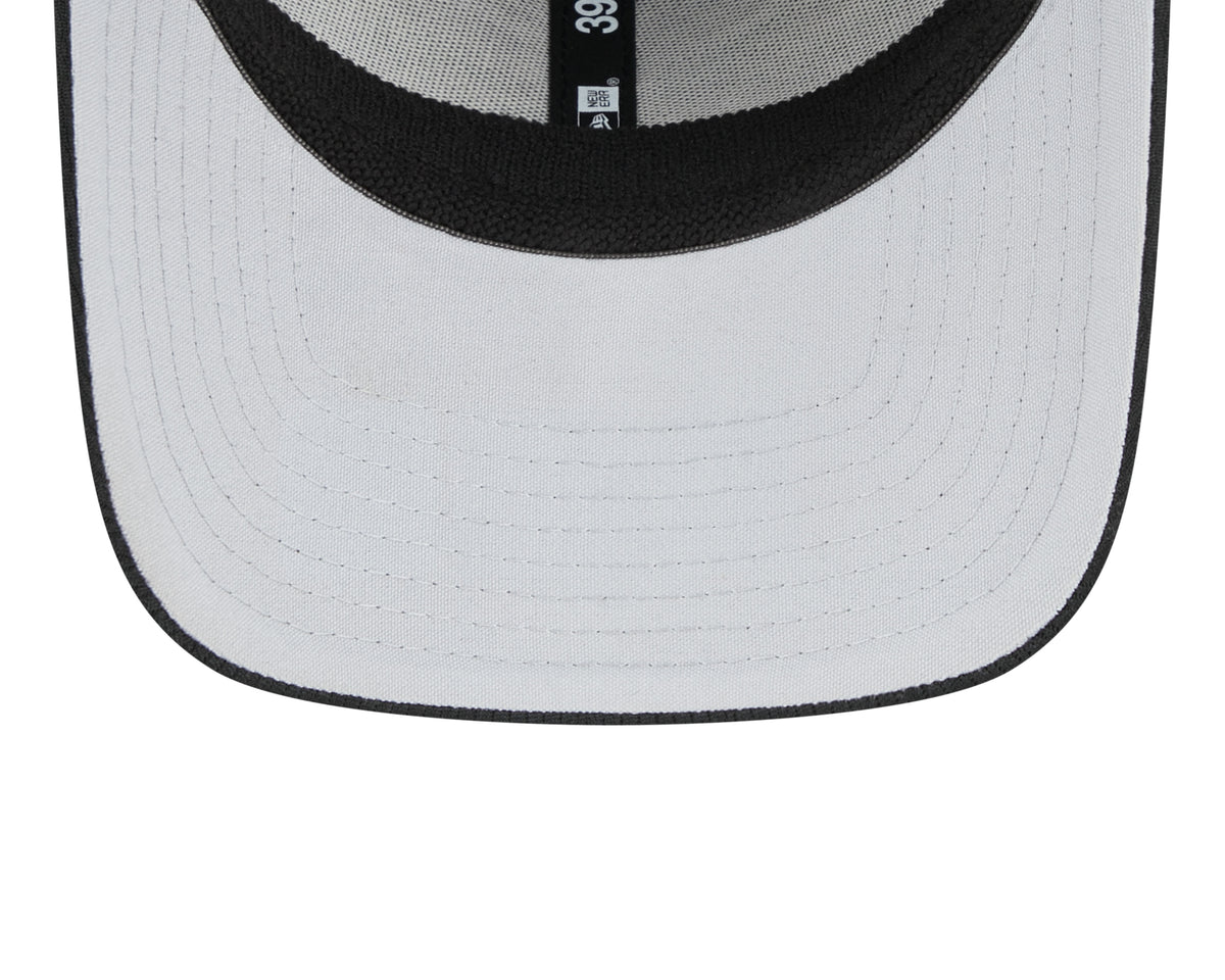 Men's Philadelphia Eagles New Era NFL 2023 Training Camp Black Throwback Logo 39THIRTY Flex Fit Hat - Pro Jersey Sports