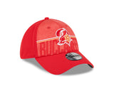 Men's Tampa Bay Buccaneers New Era NFL 2023 Training Camp Red Throwback Logo 39THIRTY Flex Fit Hat - Pro Jersey Sports