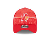 Men's Tampa Bay Buccaneers New Era NFL 2023 Training Camp Red Throwback Logo 39THIRTY Flex Fit Hat - Pro Jersey Sports