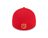 Men's Tampa Bay Buccaneers New Era NFL 2023 Training Camp Red Throwback Logo 39THIRTY Flex Fit Hat - Pro Jersey Sports