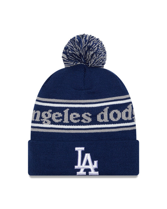 Los Angeles Dodgers Royal New Era Marquee Cuffed Knit Hat with Pom