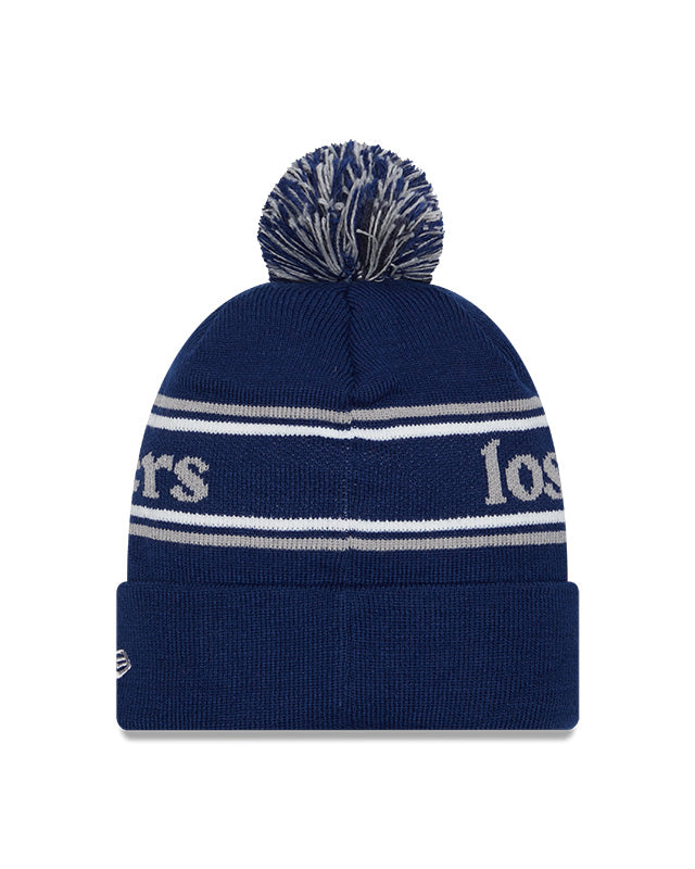 Los Angeles Dodgers Royal New Era Marquee Cuffed Knit Hat with Pom