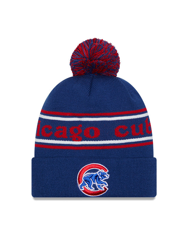 Chicago Cubs New Era Marquee Cuffed Knit Hat with Pom