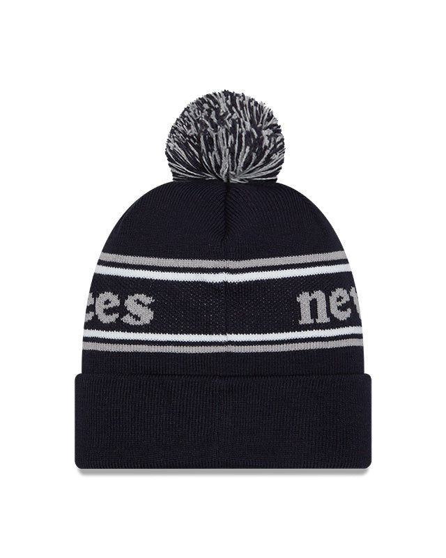 New York Yankees Navy New Era Marquee Cuffed Knit Hat with Pom
