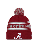 Alabama Crimson Tide Crimson New Era Marquee Cuffed Knit Hat with Pom - Pro Jersey Sports