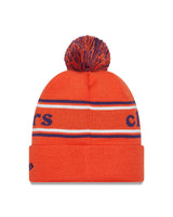 Clemson Tigers Orange New Era Marquee Cuffed Knit Hat with Pom - Pro Jersey Sports