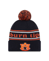 Auburn Tigers Navy New Era Marquee Cuffed Knit Hat with Pom - Pro Jersey Sports