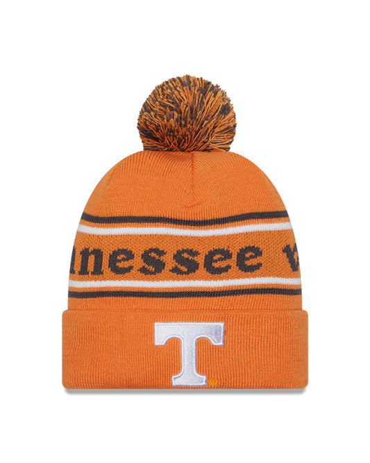 Tennessee Volunteers Orange New Era Marquee Cuffed Knit Hat with Pom