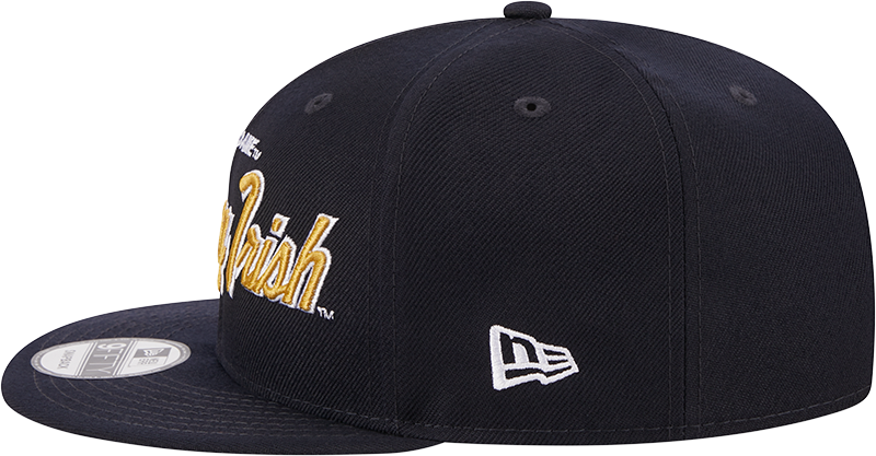 Notre Dame Fighting Irish New Era Navy Script 9FIFTY Snapback Hat