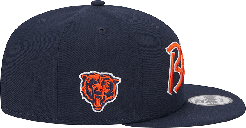 Chicago Bears New Era Navy Script 9FIFTY Adjustable Snapback Hat - Pro Jersey Sports
