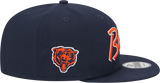 Chicago Bears New Era Navy Script 9FIFTY Adjustable Snapback Hat - Pro Jersey Sports