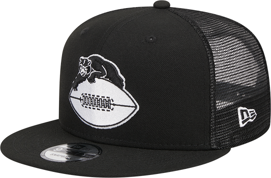 Chicago Bears New Era 1946 Black and White Trucker 9FIFTY Snapback Hat - Pro Jersey Sports