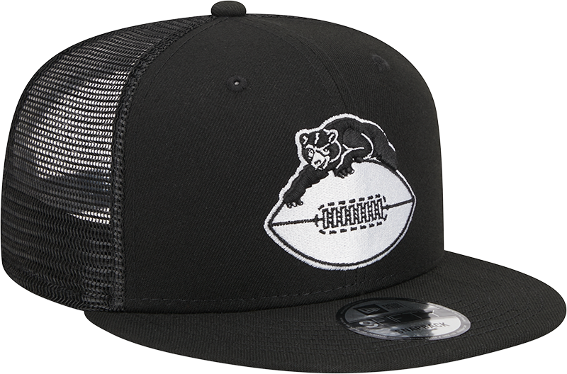 Chicago Bears New Era 1946 Black and White Trucker 9FIFTY Snapback Hat - Pro Jersey Sports