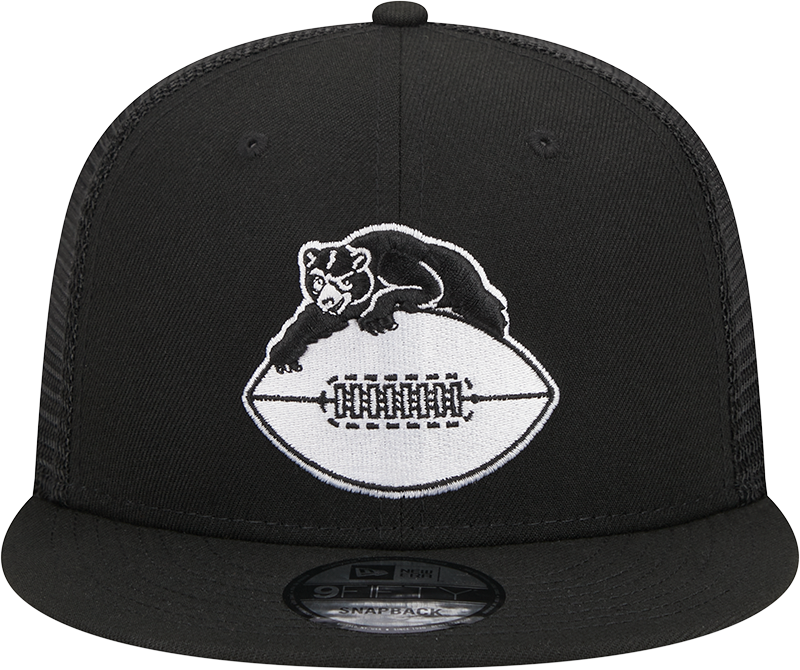 Chicago Bears New Era 1946 Black and White Trucker 9FIFTY Snapback Hat - Pro Jersey Sports