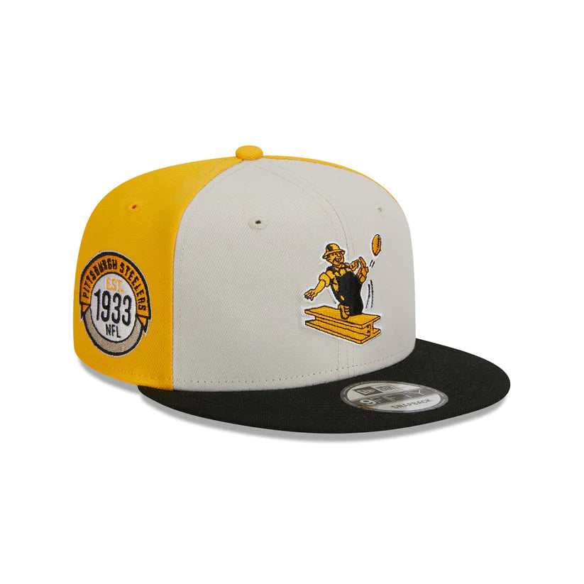 Men's Pittsburgh Steelers Historic Team Color NFL 9FIFTY Snapback Adjustable Hat - Pro Jersey Sports