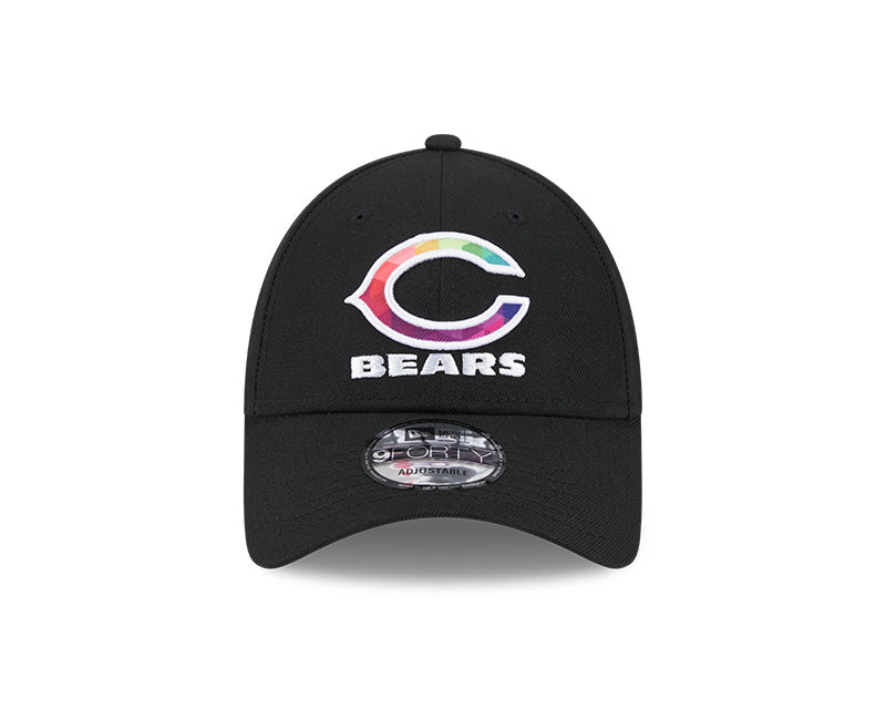 Men's Chicago Bears New Era Black 2023 NFL Crucial Catch Alternate Logo 9FORTY Adjustable Hat