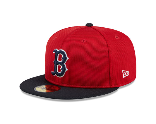 Men's Boston Red Sox New Era Red/Navy 2024 Batting Practice 59FIFTY Fitted Hat