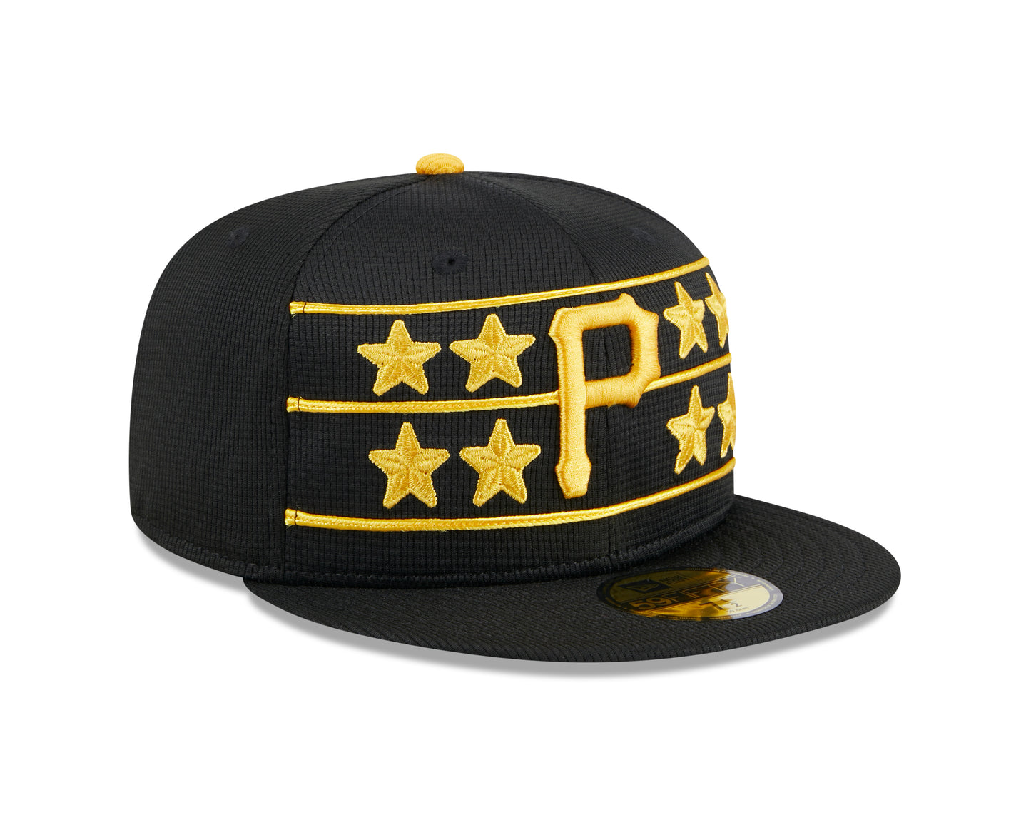 Men's Pittsburgh Pirates New Era Black 2024 Batting Practice 59FIFTY Fitted Hat
