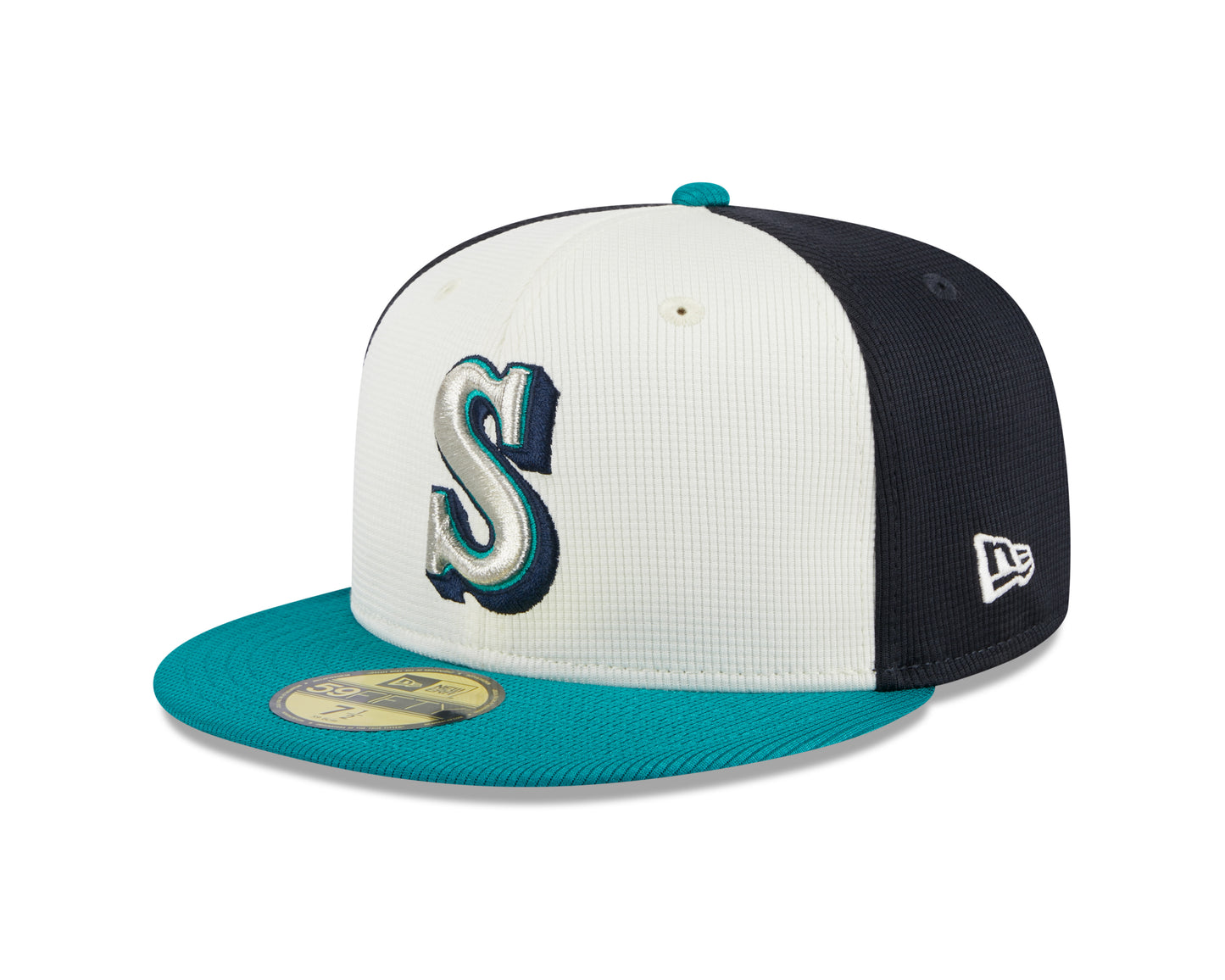 Men's Seattle Mariners New Era White 2024 Batting Practice 59FIFTY Fitted Hat