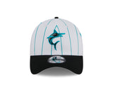 Men's Miami Marlins New Era 2024 Batting Practice White/Black 39THIRTY Flex-Fit Hat - Pro Jersey Sports