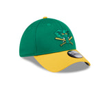 Men's Oakland Athletics New Era 2024 Batting Practice Green/Yellow 39THIRTY Flex-Fit Hat - Pro Jersey Sports
