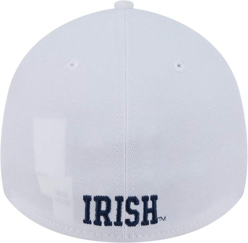 Mens New Era Notre Dame Fighting Irish White 39THIRTY Flex Hat