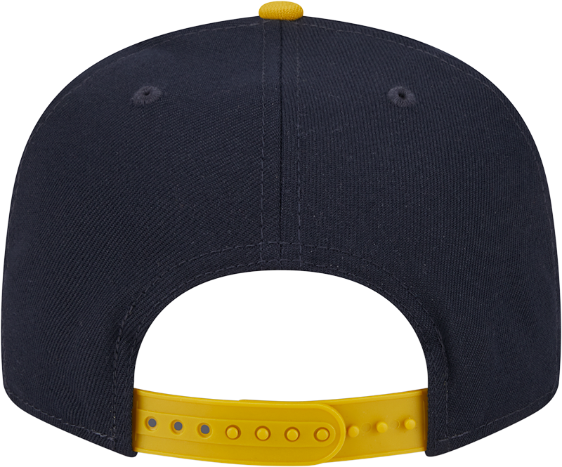 Notre Dame Fighting Irish New Era Navy/Gold Script 9FIFTY Snapback Hat