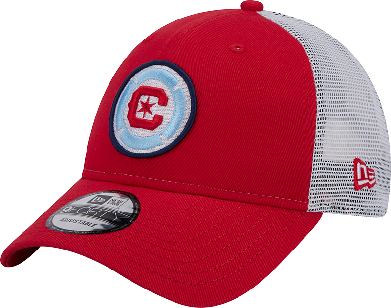 Chicago Fire New Era Red/White 9FORTY Trucker Adjustable Hat