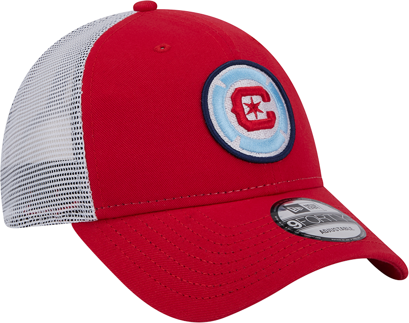 Chicago Fire New Era Red/White 9FORTY Trucker Adjustable Hat