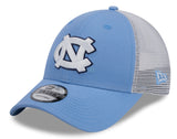 North Carolina Tar Heels New Era Blue/White Trucker 9FORTY Adjustable Hat - Pro Jersey Sports