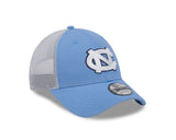 North Carolina Tar Heels New Era Blue/White Trucker 9FORTY Adjustable Hat - Pro Jersey Sports
