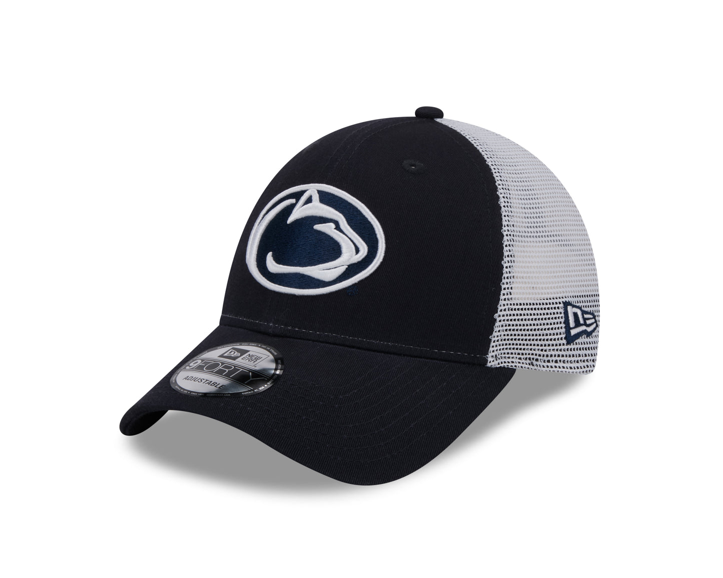 Penn State Nittany Lions New Era Navy/White Trucker 9FORTY Adjustable Hat