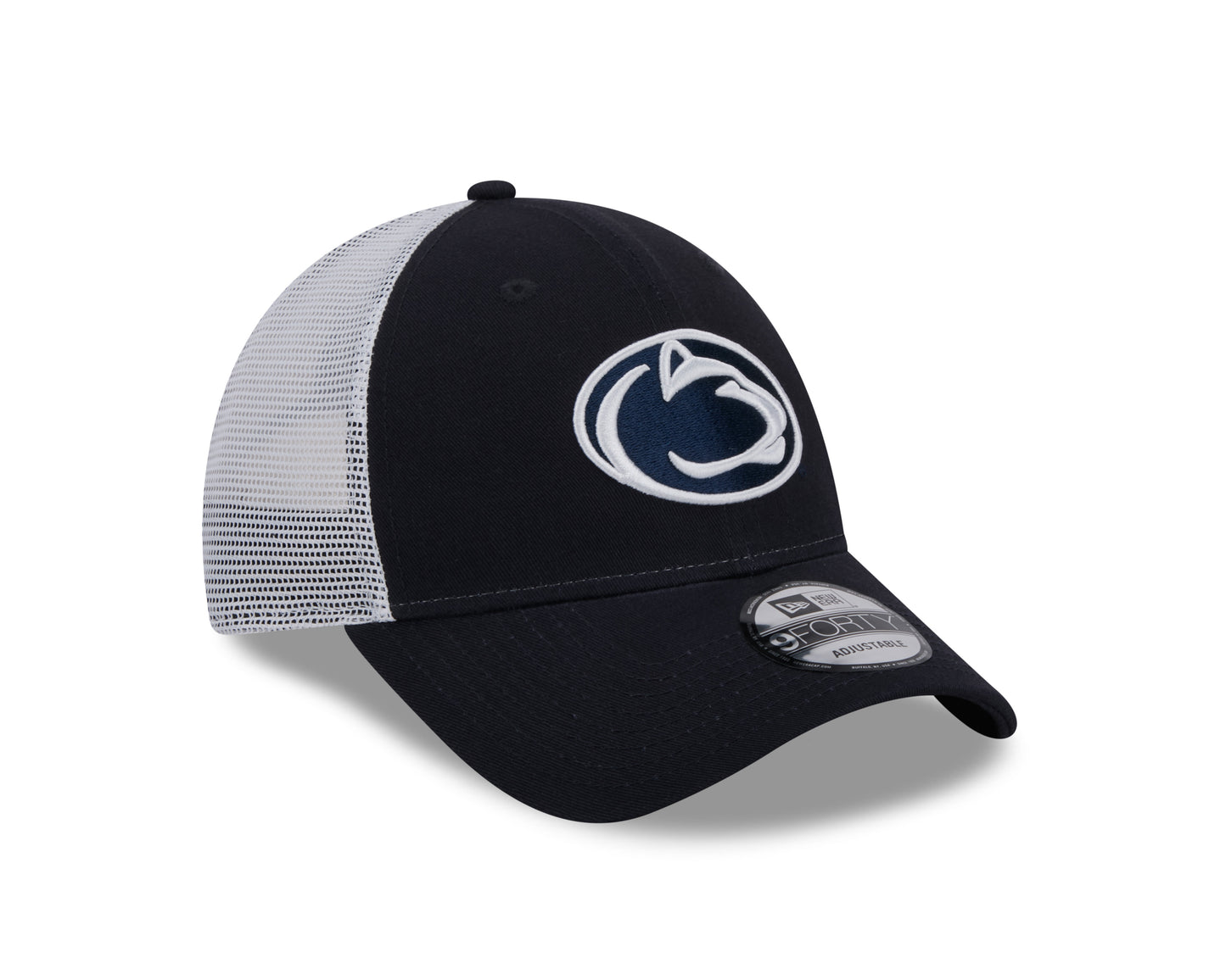 Penn State Nittany Lions New Era Navy/White Trucker 9FORTY Adjustable Hat