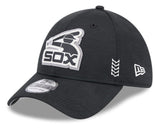 Men's Chicago White Sox New Era Black 2024 Clubhouse 39THIRTY Flex Fit Hat - Pro Jersey Sports